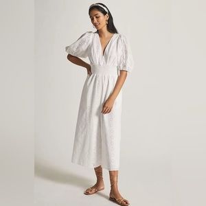 Anthropologie Hutch white Eyelet Jumpsuit